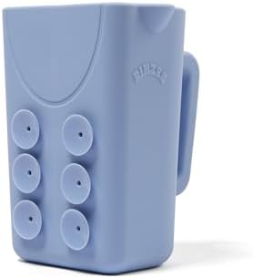 Rinzee® Baby Bath Rinse Cup with Suctions – Soft Silicone Shampoo Rinser for Kids – BPA‑Free, Drains Upside Down, Sticks to Tiles. Patent Pending by RINZEE