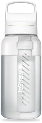 LifeStraw Go Series BPA-Free Water Filter Bottle, 1 L, Clear by Unknown