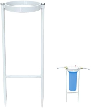 RV Water Filter Stand, Rust-Resistant Iron Holder, Anti-Kink, Tool-Free by SCOTTCHENPRO