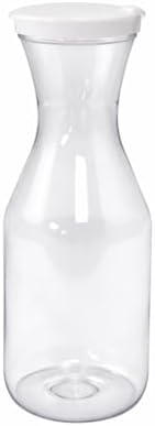 CAC Poly DCTL-10 Plastic Beverage Decanter with Cover, Clear 1 Qt. by CACChina