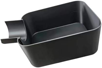Washing Machine Filter Drain Tray, Washer Drain Tray, Water Guide Basin for LG Washing Machine Drain Filter Runoff Collects Excess Water ABS Material 19x8x8cm Black White 1Piece - Image 5
