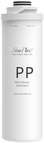 SimPure T1 Series PP Sediment Filter Replacement Cartridge, 1 Pack by SimPure_Water