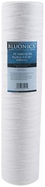String-wound Sediment, CTO Carbon & Sediment + UV Bulb Replacement Filter Set for our Well Water System > 3pcs 4.5" x 20" Whole House Cartridges + Lamps - Image 3