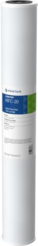 Pentair Pentek RFC-20 Carbon Water Filter, 20-Inch, Whole House Radial Flow Carbon Replacement Cartridge with Granular Activated Carbon (GAC) Filter, 20" x 2.5", 25 Micron by PENTAIRPENTEK