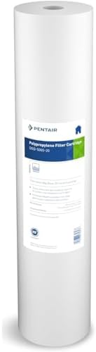Pentair Pentek DGD-5005-20 Big Blue Water Filter, 20-Inch Whole House Sediment Filter Cartridge Replacement, Dual-Gradient Density Spun Polypropylene, 20" x 4.5", 5 Micron, Pack of 1, White by PENTAIRPENTEK