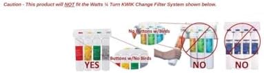 Watts Premier RO Pure 4-Pack Filter Kit with Membrane Push Button - Image 5