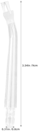 6pcs Water Flosser Head, Replacement Plastic Tips Brush - Dental Irrigator Refill Nozzles Brush for Oral Water Jet Parts Accessory (Transparent) - Image 2