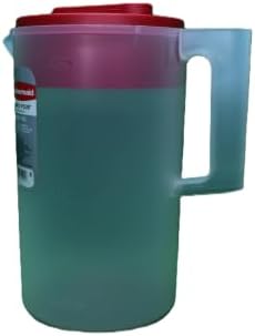 Rubbermaid Pitcher Classic 1 Gallon Clear Base, Red Lid - Image 4