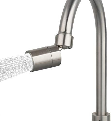 Hibbent cUPC Certified 2-Flow 360° Swivel Faucet Aerator, Brushed Nickel by Hibbent