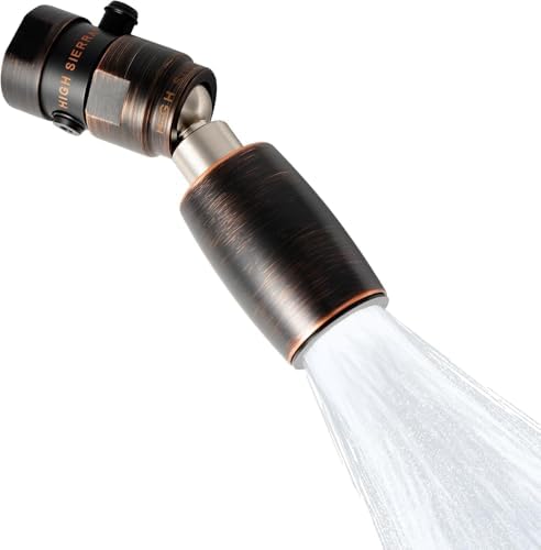 High Sierra® - CLASSIC™ Solid Lead-Free Metal 1.8 GPM Award Winning. Low Flow Shower Head with Trickle Valve. Patented Nozzle Never Clogs - Oil Rubbed Bronze Finish by HIGHSIERRASHOWERHEADS