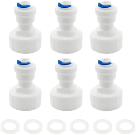 Self Piercing Saddle Valve Kit, 1/4" Brass Compression Needle Valve for 3/8" to 3/4" Pipe Diameter and Compression Hardware Kit for potable water (THREAD ADAPTERS) by FloFlex