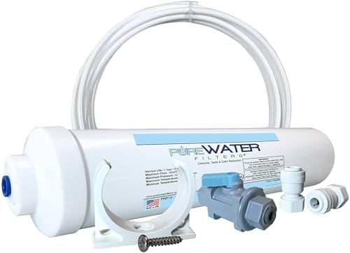 PureWater Filters Inline Water Filter Kit for Refrigerators and Ice Makers by PureWaterFilters