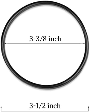 O-Ring for Reverse Osmosis Water Filter Housings Diameter 3.5" O.D. Black 3 Pcs O-Ring Set - Image 5
