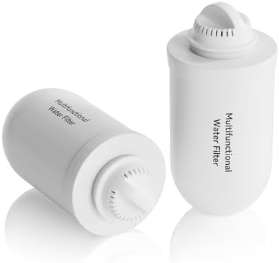 Purewell 2 Pack K8001 Multifunctional Water Filter Elements, Replacement Filters for Purewell Upgraded PW-FH/PW-FH-CF/PW-FH-FT Gravity Water Filter System by Purewell
