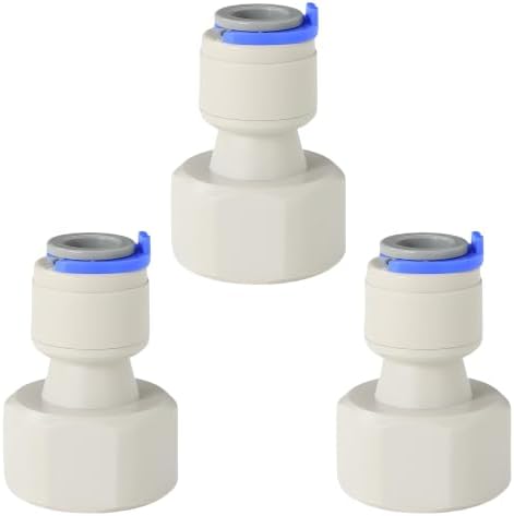 1/2" FPT x 5/16" Quick Connect Straight Adapter for RO, 3-Pack by Unknown