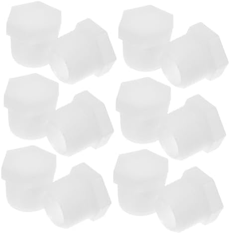 24pcs Motorhome Water Heater Drain Port Plug, 21mm PVC White by Unknown