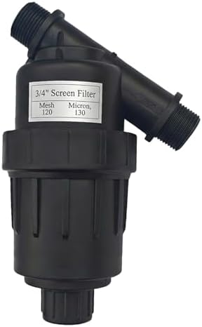 3/4 Inch Drip Irrigation Inline Hose Filter for a Smooth Irrigation System by Yulaiyoen