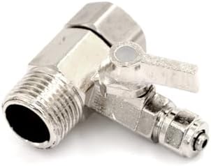 Water Filter Purifier Adapter 1/2'' To 1/4" Ball Valve Faucet Tap Safe Copper Nickel Plating,adapter,1 PC by Unknown