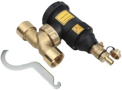Heating System Magnetic Dirt Filter, DN20 To DN32 Threaded Connection, Sludge Separator For Boiler And Heater, 1-Stage For Rust And Impurity Removal, Black Finish(DN32/1-1/4 female) - Image 4