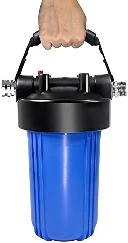 RV Water Filter System, Anti-Clog Inline Water Filter for 25K Gallons with One-Piece 5-Stage Filtration, Removes Sediments, Chlorine, VOCs, Heavy Metals, Bad Taste, Odor, and More by Hansing