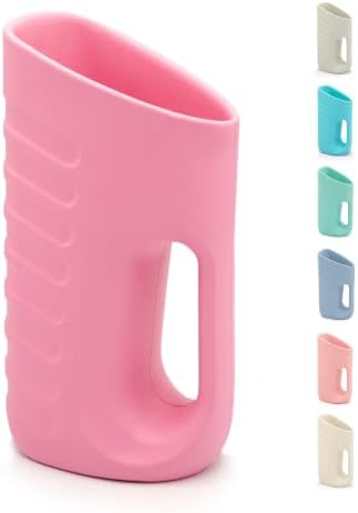 Babylush Baby Bath Rinse Cup & Rinser – 1000ml Soft EVA, 0.3lb Lightweight, BPA-Free Bath Water Pourer, Baby Bath Pitcher, Shower Cup for Kids (Pink) by Babylush