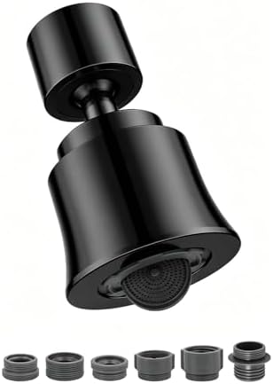 Metal Swivel Sink Faucet Aerator Extender for Kitchen Bathroom by SUPAFA