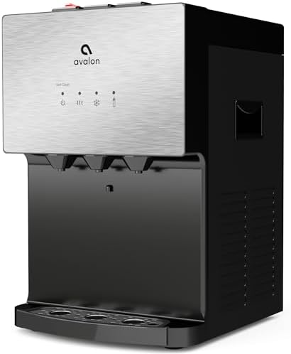 Avalon A12 Countertop Bottleless Water Dispenser, 3 Temperatures, Self Cleaning, Stainless Steel by AvalonWater