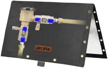 RICHIE 2-Way Opening Backflow Preventer Cover (5°F) Heavy-Duty 5-Layer Insulated Enclosure, All-Weather Protection for Outdoor Pipe, Irrigation Sprinkler Valve, Well Water Pump, 36" W x 36" H Black by RICHIE