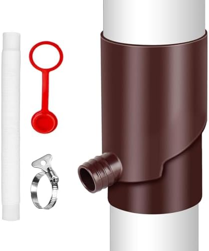 Rain Water Collection Barrel - Rainwater Collection System | UV Resistant Rain Barrel Diverter Kit | Portable Rain Barrels to Collect Rainwater from Gutter for Car Washing, Irrigation by Unknown