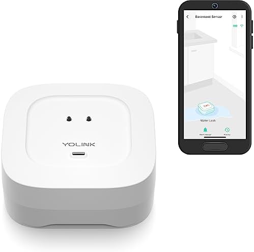 YoLink Water Leak Sensor 4, 105 dB Alarm, YS7906 by YoLink