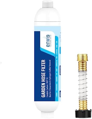 Envig Catalytic Carbon KDF Inline Garden Hose Filter Removes Chloramine, Chlorine, VOCs & Chemicals for Hydroponics, Microgreens, Organic Gardening, Pet, and Healthy Outdoor Living (1) by Envig