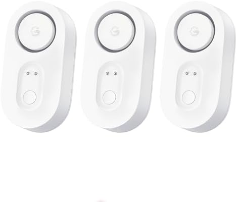 GoveeLife Upgraded Water Leak Detector with 105dB Adjustable Alarm, 3 Pack by GoveeLife