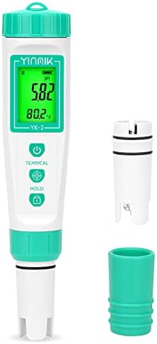 YINMIK Digital pH Meter with Extra Replaceable Probe, Pocket pH Tester for Hydroponics, Accurate Water Tester for Swimming Pool Hot Tub Aquariums Home Wine Brewing by YINMIKWaterTester