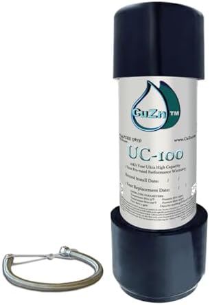 CuZn UC-100 Under Sink Water Filter, 10K Gallons or 1 Year Filtration Life by CuZn