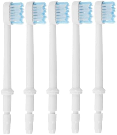 5pcs Water Flosser Toothbrush Replacement Heads Compatible for WaterPik - Oral Care Refills Jet Tips Attachment for Deep Clean Interdental Cleaning by Unknown