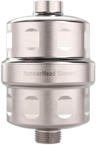 Hammerhead Metal Shower Head Filter, KDF-55 Removes Chlorine & Chemicals by HammerHeadShowers