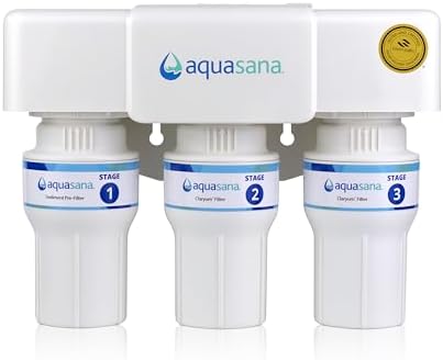 Aquasana Under Sink Water Filter | Claryum 3-Stage Filtration | AQ-6300-NF by Aquasana