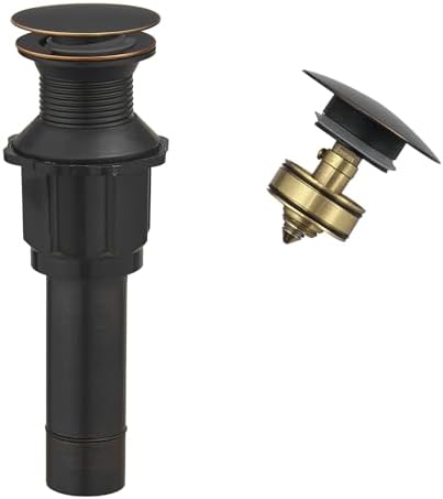 Pop Up Bathroom Sink Drain Assembly Without Overflow, ORB by Bathfinesse