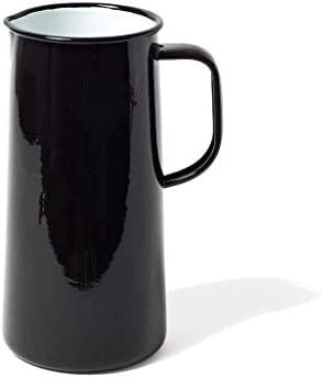 Falcon Enamelware Pitcher (57 oz), Metal Pitcher with Spout & Handle by FalconEnamelware