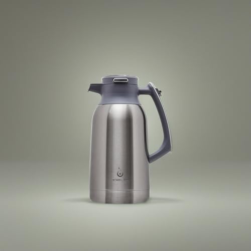 IDEUS Thermal Coffee Carafe 68oz, Beverage Dispenser Metallic - Image 5