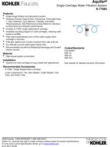 KOHLER 77685-NA Aquifer Single Cartridge Water Filtration System - Image 4