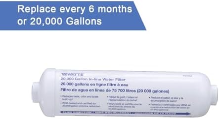 Watts Premier 20000 Gallon Inline Water Filter 1/4" Brass Connectors - Image 6