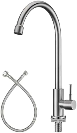 Cold Only Bar Sink Faucet, Brushed Nickel by Apaix