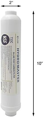 HYDRO MASTER IN-LINE POST CARBON FILTER With 1/4-Inch NPT Connection, 10 Inch x 2 Inch. (Pack of 2) - Image 3