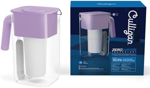 Culligan ZeroWater 10-Cup Pitcher Water Filter Removes PFAS, Lilac - Image 2