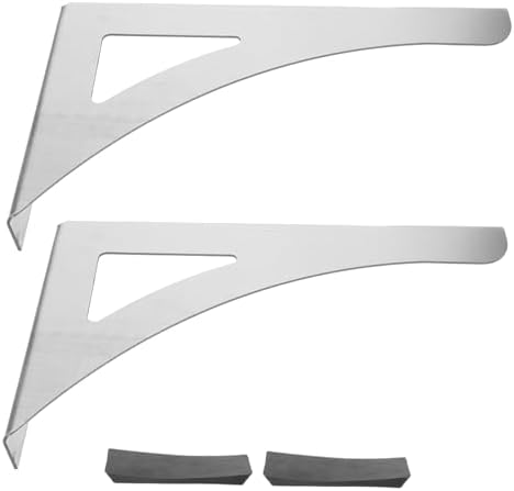 Stainless Steel Water Heater Support Bracket for Electric Units, 1 Pair by Mikikit