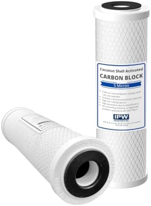 IPW Activated Carbon Block Water Filter GE GXWH04F GXWH20F, Set of 4 - Image 2