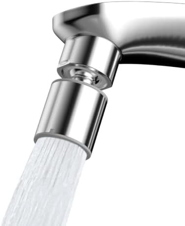 Hibbent cUPC Certified 2-function 360° Swivel Sink Aerator, Chrome by Hibbent