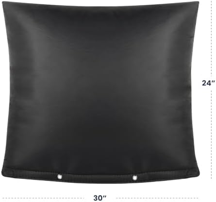 Outdoor Pipe Insulation Cover, Waterproof Backflow Preventer Cover for Winter Freeze Protection, Heavy-Duty 5-Layer Fabric Insulated Wrap for Sprinklers and Valves 30W x 24H inches -Black - Image 6