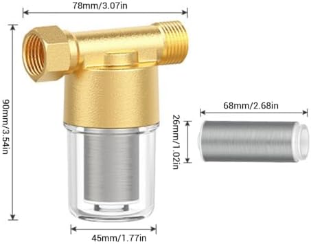 Hilitand Washing Machine Water Filter 40 Micron, G1/2 Thread (#1) - Image 3